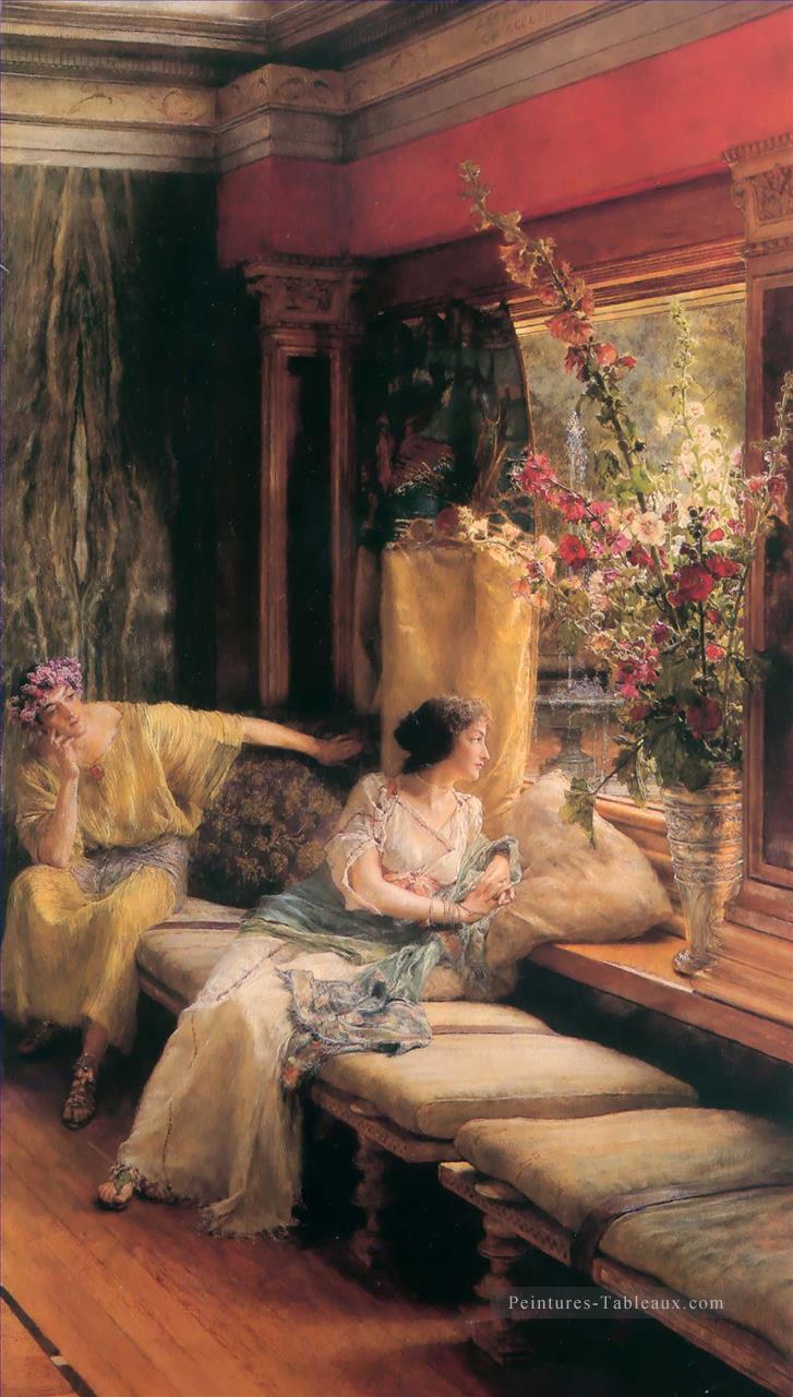 Vain Courtship romantique Sir Lawrence Alma Tadema Peintures à l'huile